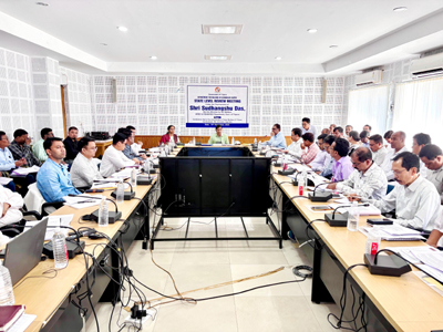SC Welfare Minister Sudhangshu Das attended a review meeting at SC Welfare Directorate in Agartala on November 18.